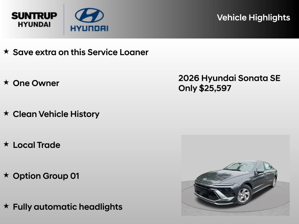 Used 2026 Hyundai Sonata SE FWD image 8