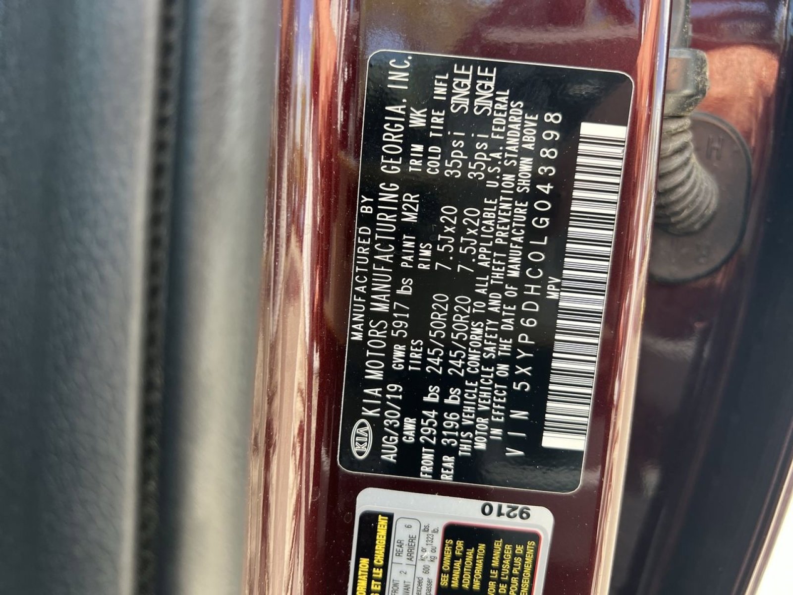 Used 2020 Kia Telluride S w/ S 8 Passenger Seating Package image 27