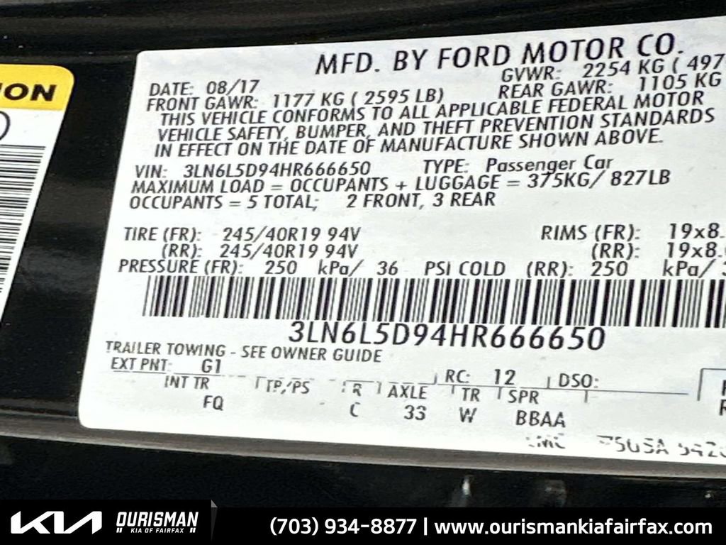 Used 2017 Lincoln MKZ Select w/ Select Plus Package image 32