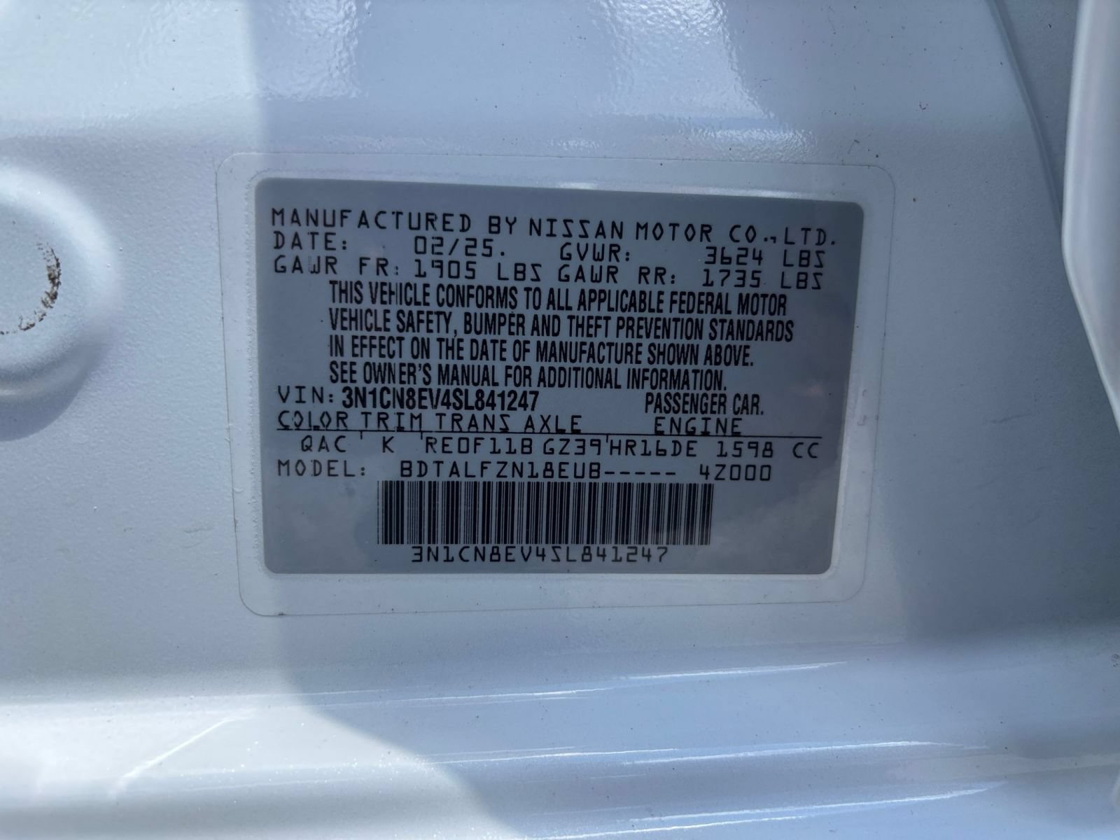 Used 2025 Nissan Versa SV FWD image 27