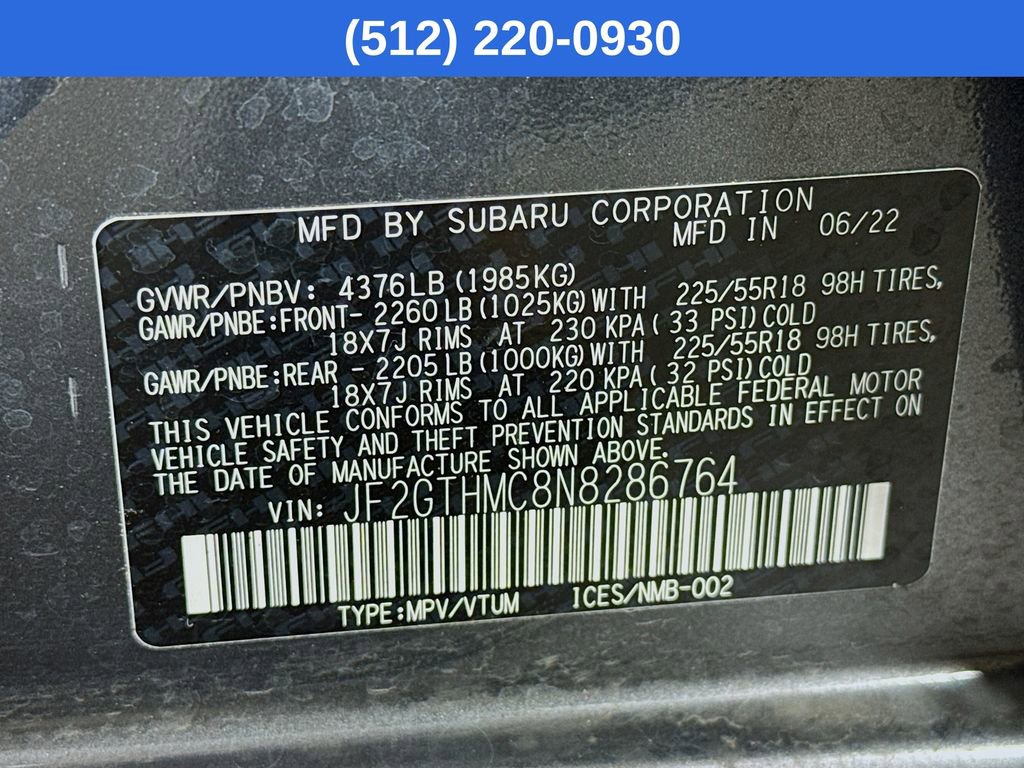 Used 2022 Subaru Crosstrek 2.5i Limited w/ Popular Package #3 image 41