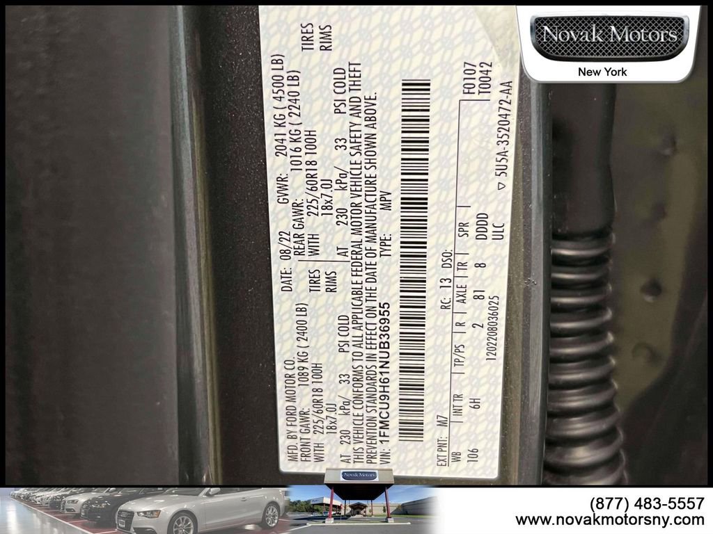 Used 2022 Ford Escape SEL w/ Technology Package AWD/4WD image 21