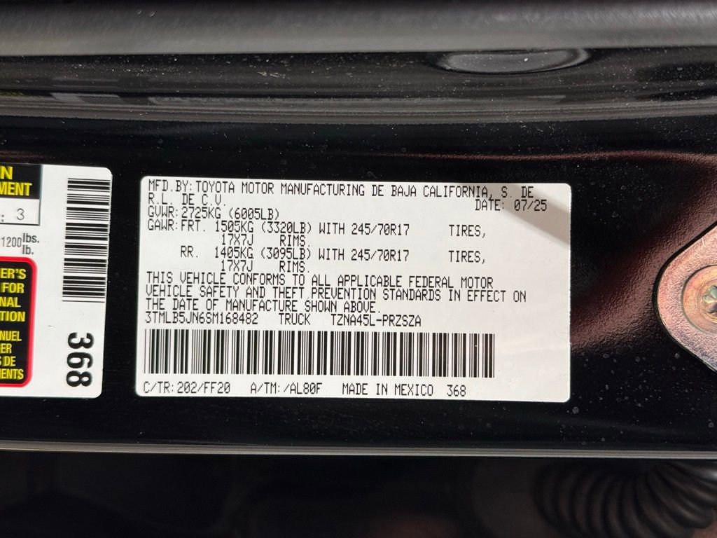 Certified 2025 Toyota Tacoma SR5 AWD/4WD image 26