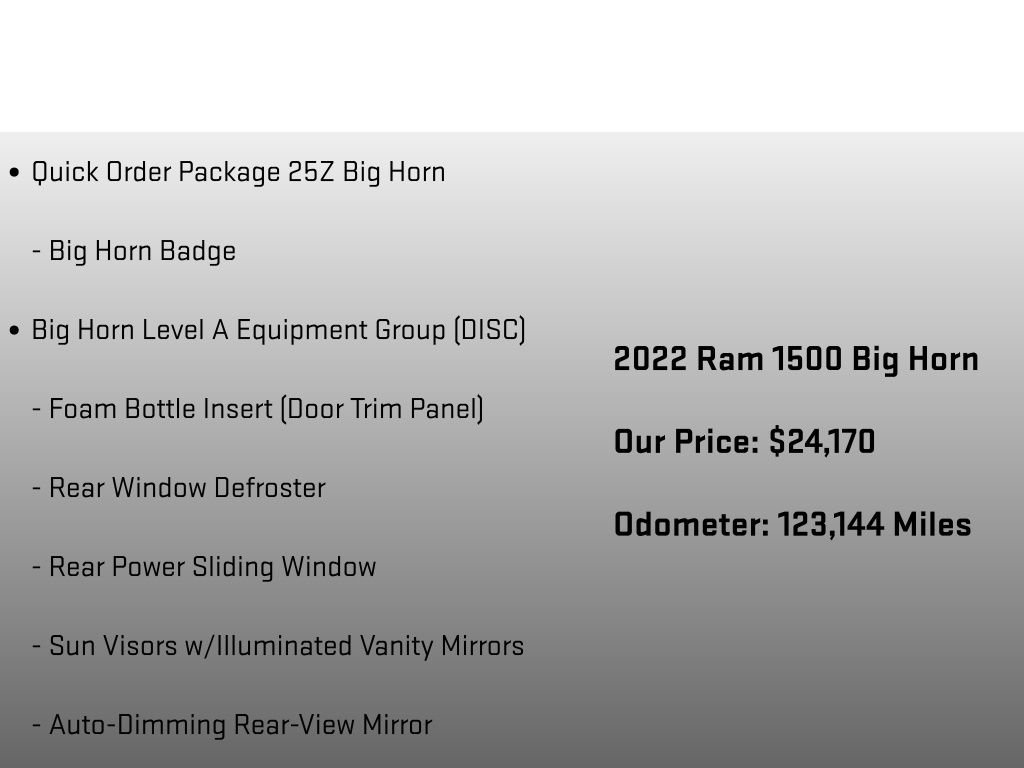 Used 2022 RAM 1500 Big Horn w/ Trailer Tow Group AWD/4WD image 6
