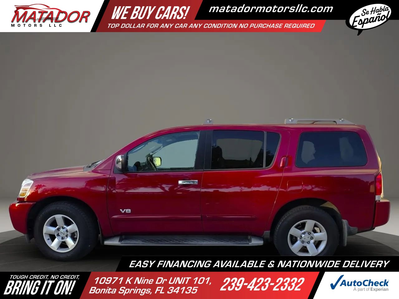 Used 2005 Nissan Armada SE w/ (H01) Bose Pkg RWD image 8
