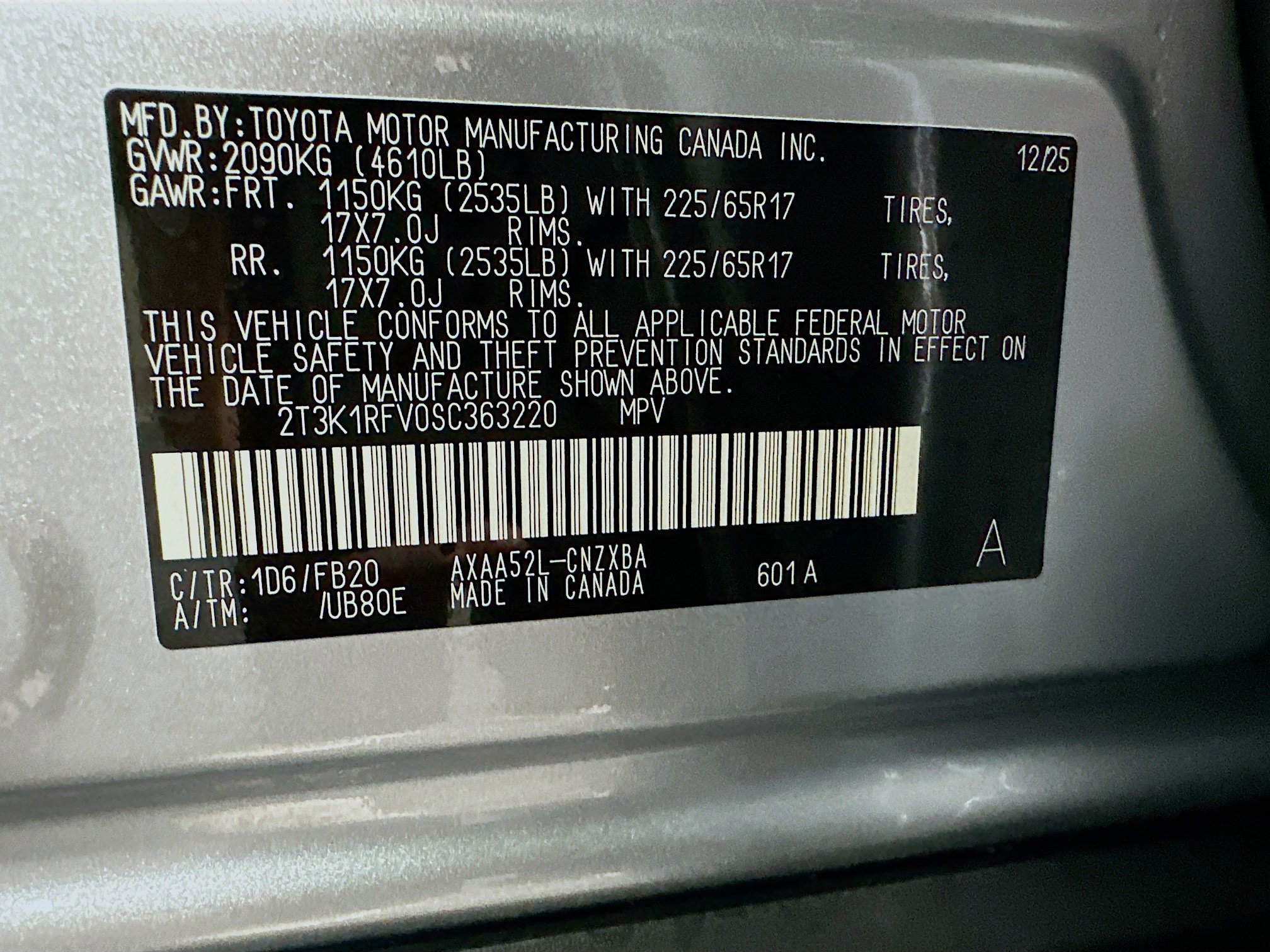 New 2025 Toyota RAV4 LE image 12