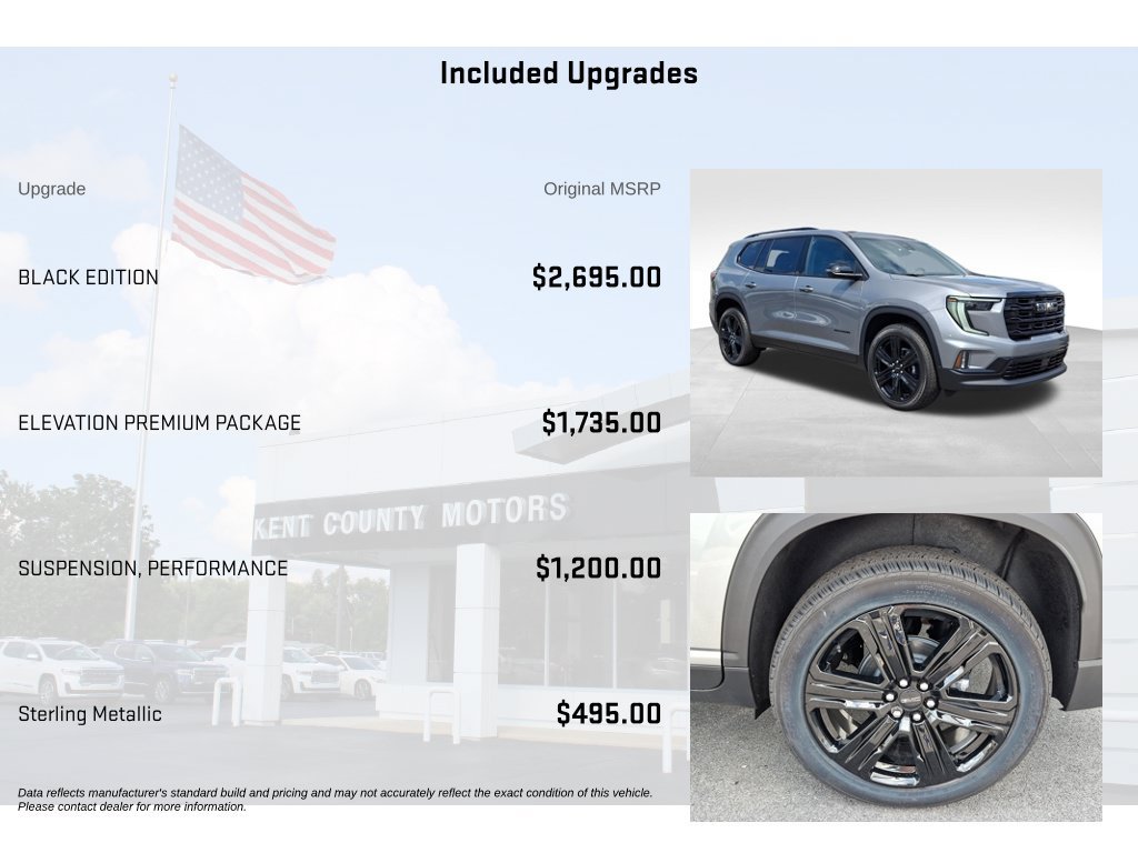 New 2026 GMC Acadia Elevation w/ Black Edition AWD/4WD image 12