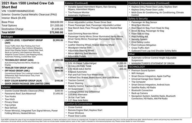 Used 2021 RAM 1500 Limited AWD/4WD image 39