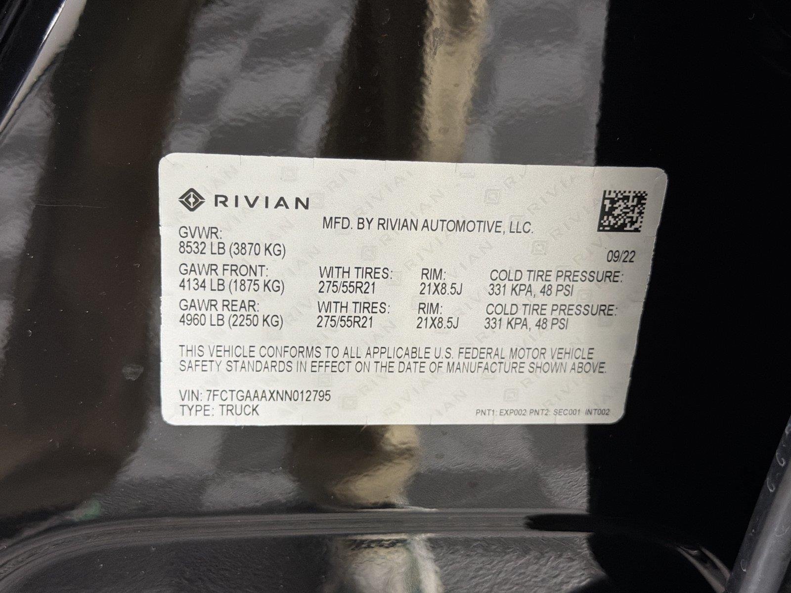 Used 2022 Rivian R1T Adventure AWD/4WD image 33