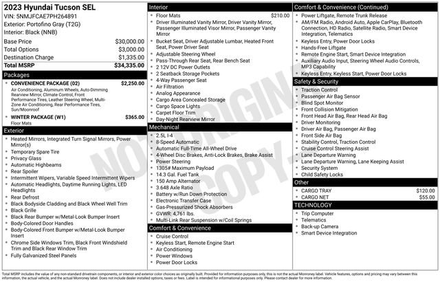 Used 2023 Hyundai Tucson SEL w/ Convenience Package AWD/4WD image 12