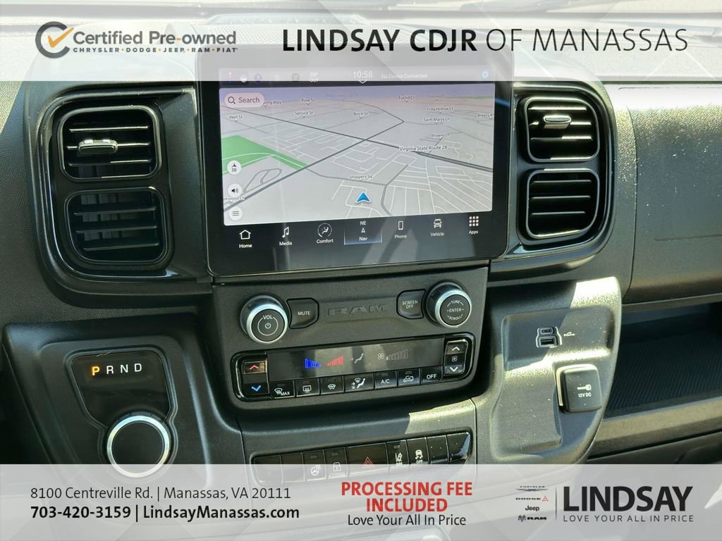 Certified 2024 RAM ProMaster 3500 w/ Delivery Van Package FWD image 24