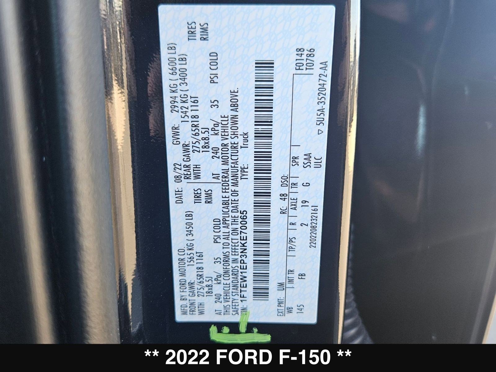 Used 2022 Ford F150 XLT w/ Equipment Group 302A High image 59