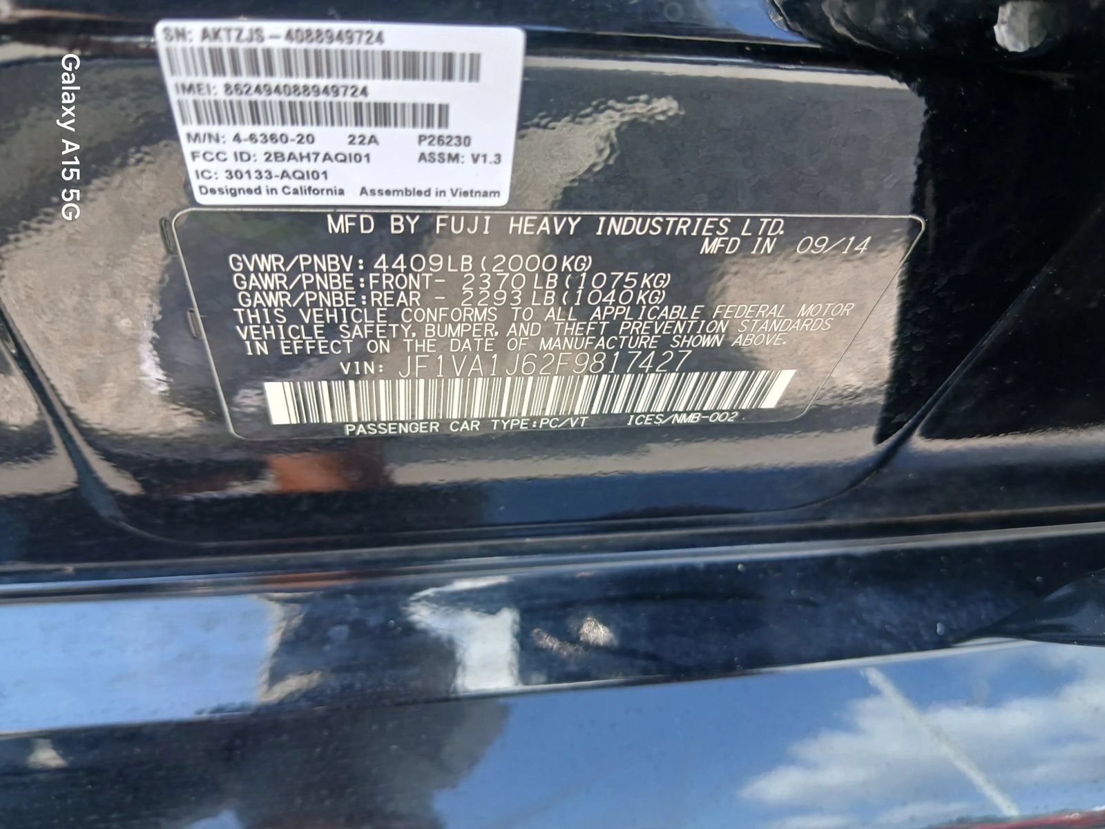 Used 2015 Subaru WRX Limited AWD/4WD image 10