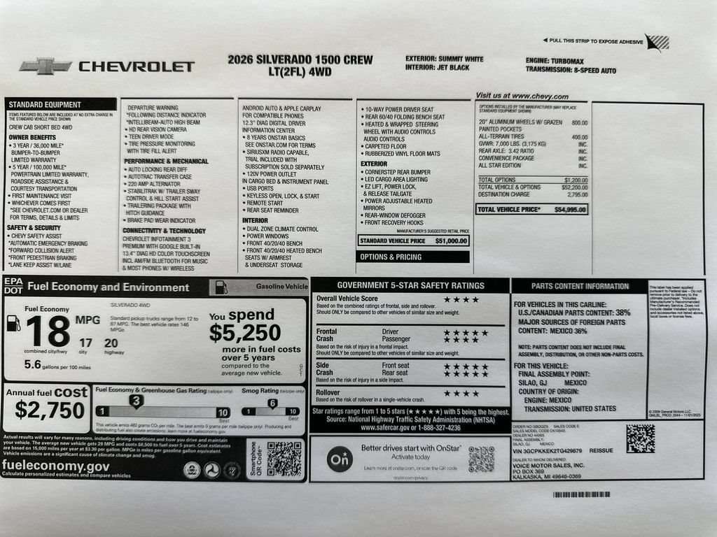 New 2026 Chevrolet Silverado 1500 LT AWD/4WD image 63