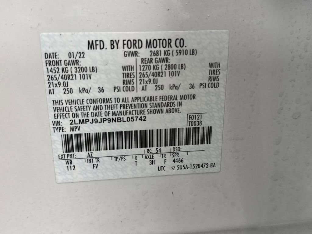 Used 2022 Lincoln Nautilus Black Label w/ Class II Trailer Tow Package image 41