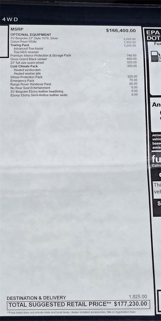 New 2025 Land Rover Range Rover Autobiography image 33