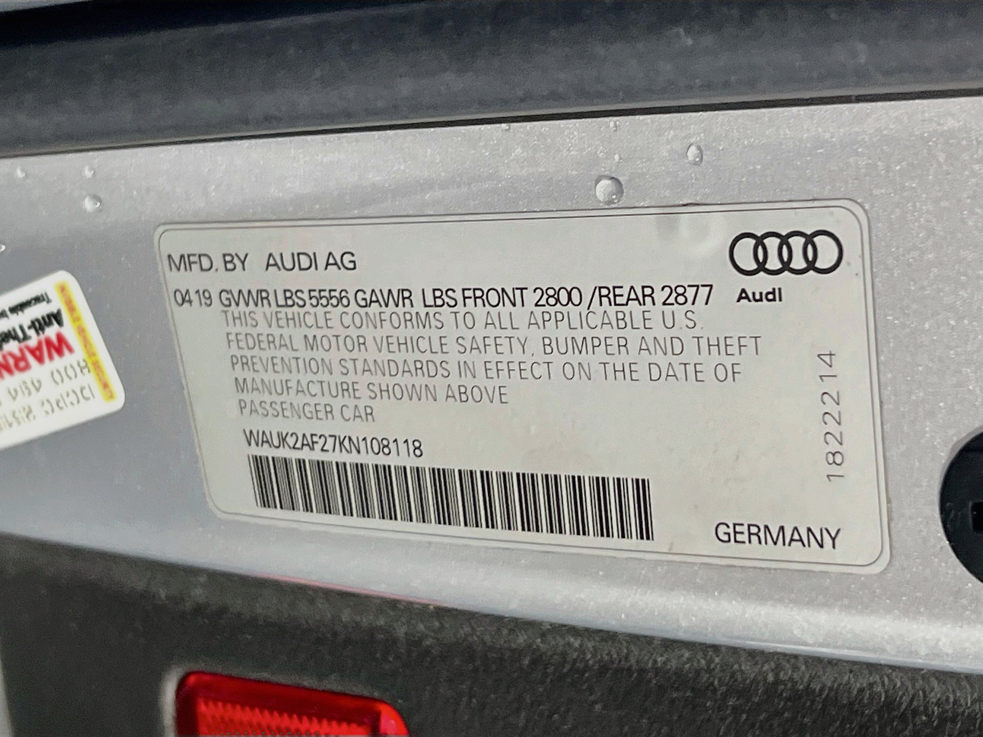 Used 2019 Audi A6 3.0T Premium w/ Convenience Package AWD/4WD image 32