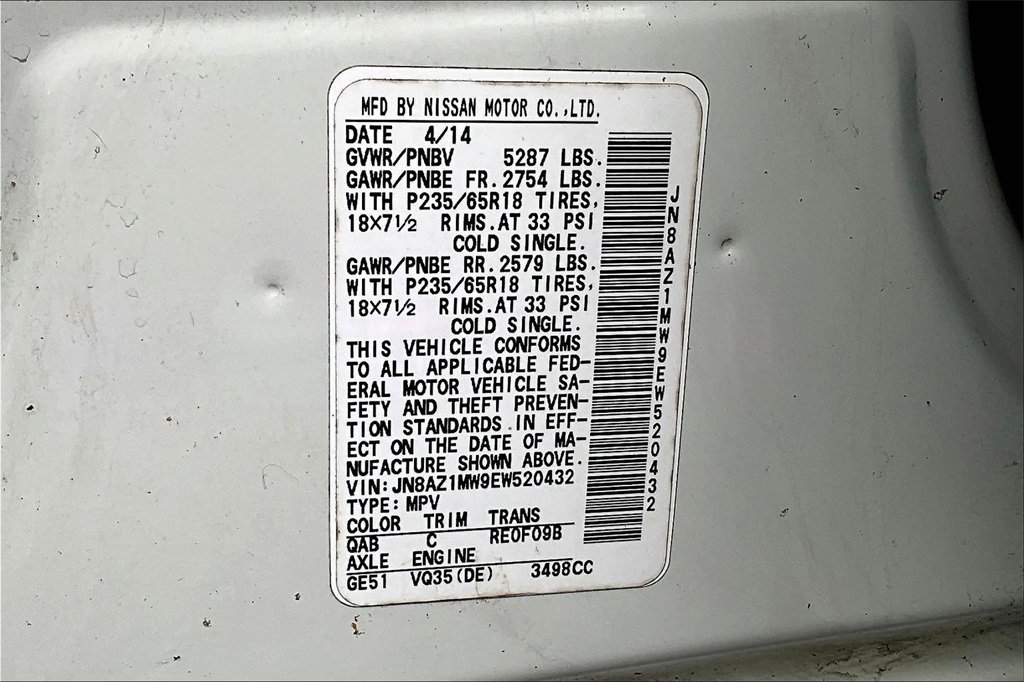 Used 2014 Nissan Murano SL w/ Navigation Package image 18