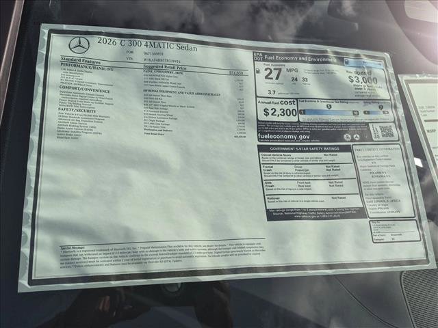 New 2026 Mercedes-Benz C 300 4MATIC Sedan image 16