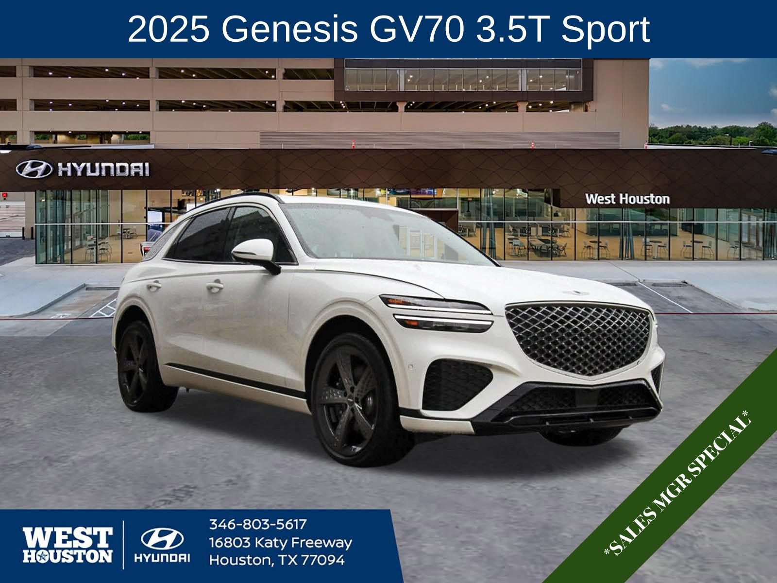 Used 2025 Genesis GV70 3.5T Sport w/ Sport Prestige Package AWD/4WD image 1