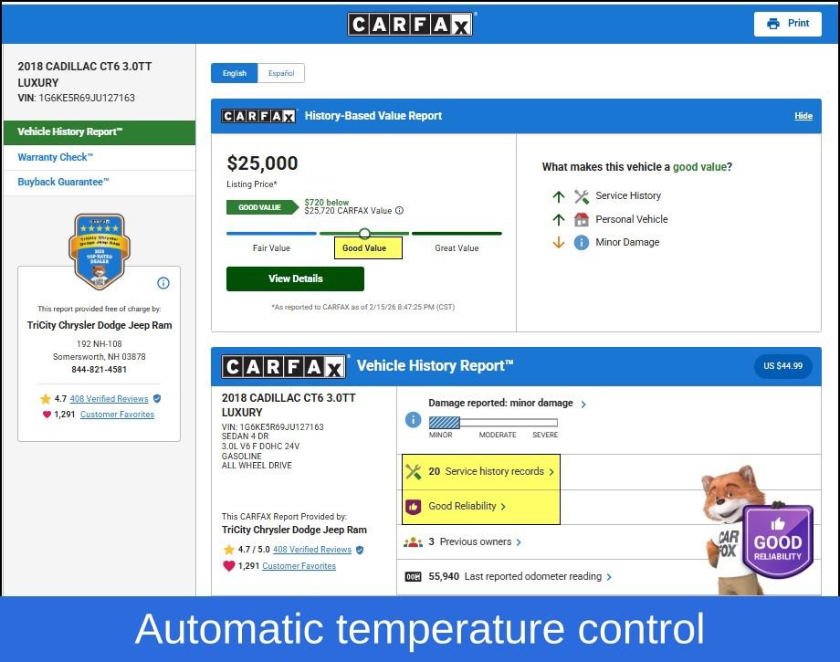 Used 2018 Cadillac CT6 Luxury image 11