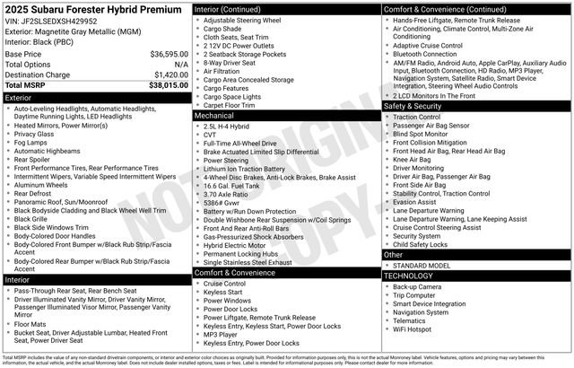 Certified 2025 Subaru Forester Premium image 3