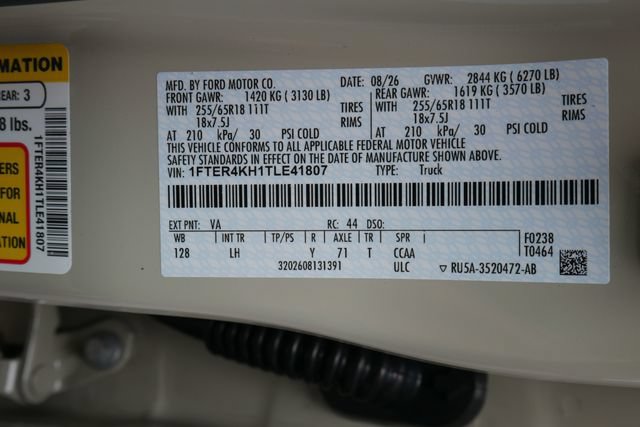 New 2026 Ford Ranger Lariat w/ Black Appearance Package AWD/4WD image 29