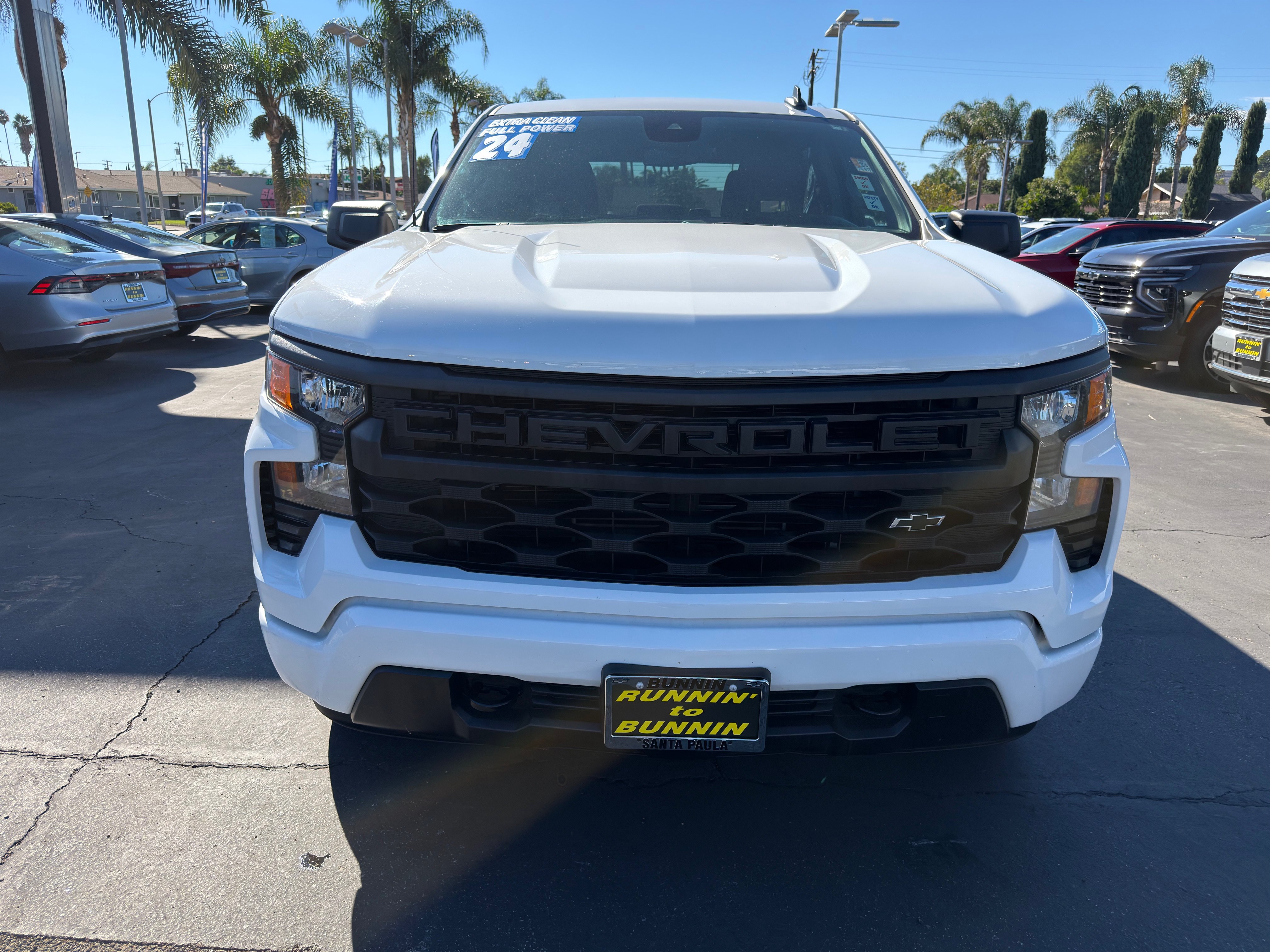 Used 2024 Chevrolet Silverado 1500 Custom w/ LPO, Dark Essentials Package RWD image 3