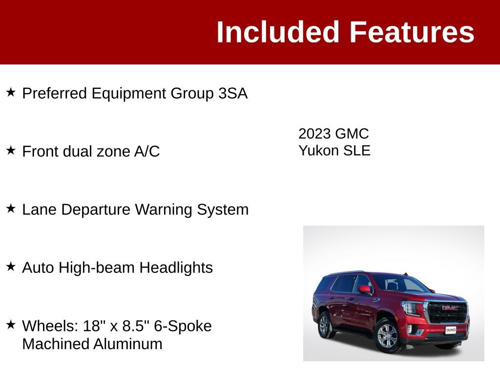 Used 2023 GMC Yukon SLE AWD/4WD image 3