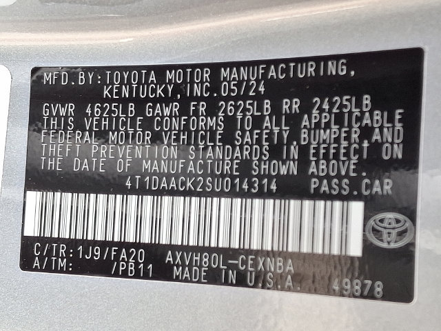 Used 2025 Toyota Camry LE FWD image 26