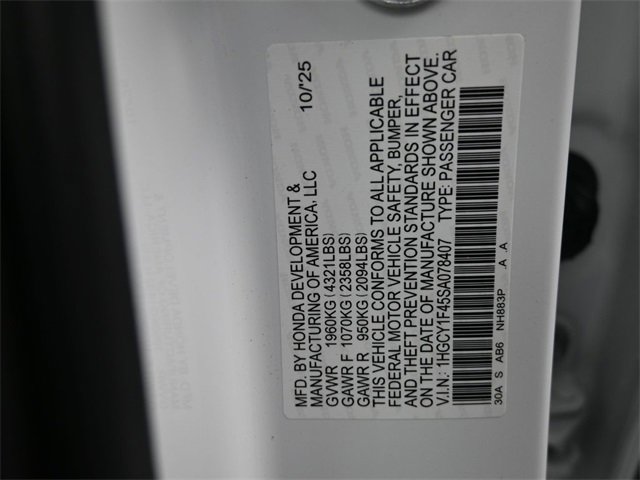 New 2025 Honda Accord SE image 10