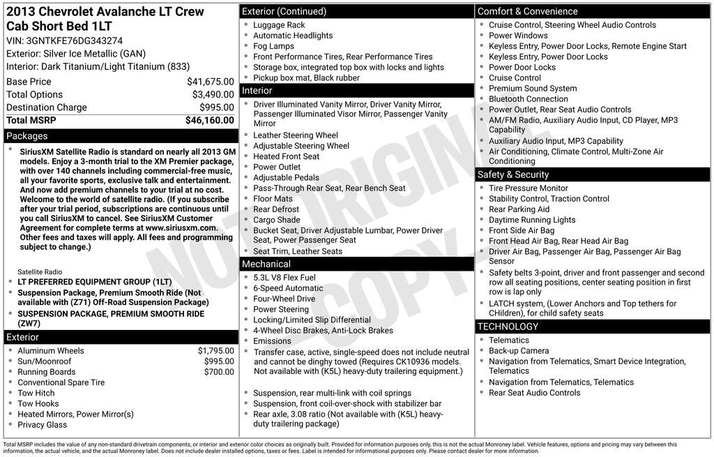 Used 2013 Chevrolet Avalanche LT AWD/4WD image 10