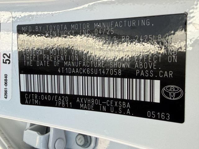 Certified 2025 Toyota Camry SE FWD image 26