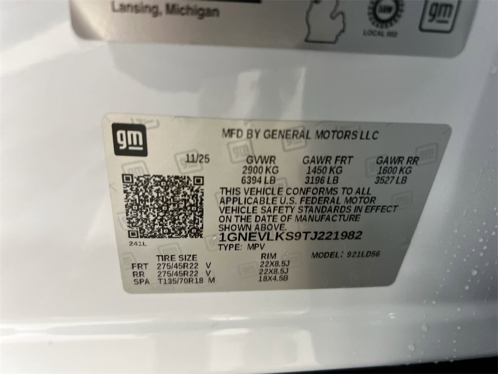 New 2026 Chevrolet Traverse RS w/ LPO, Floor Liner Package image 29