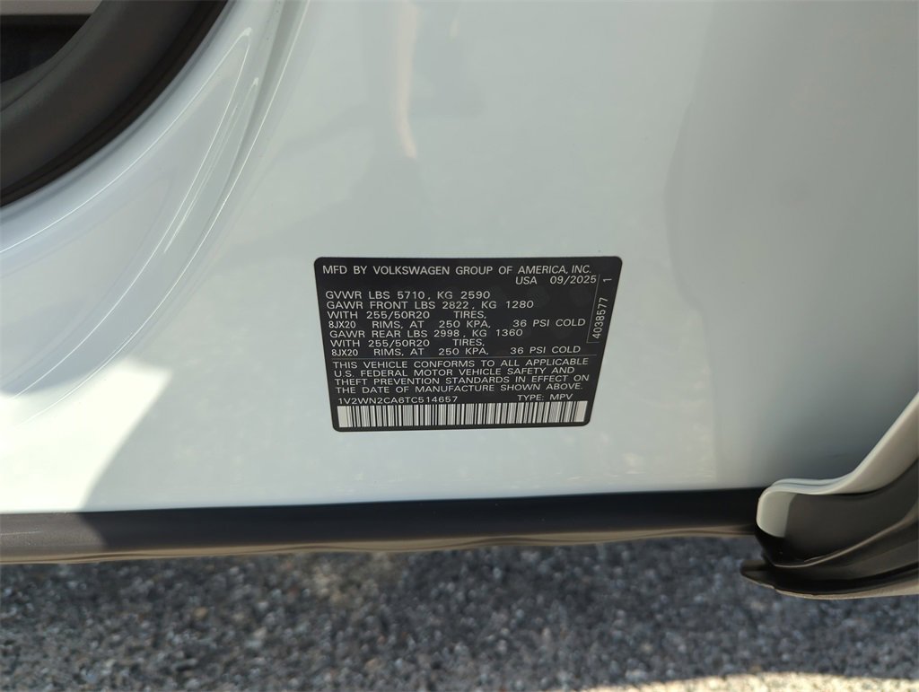 New 2026 Volkswagen Atlas SE image 45