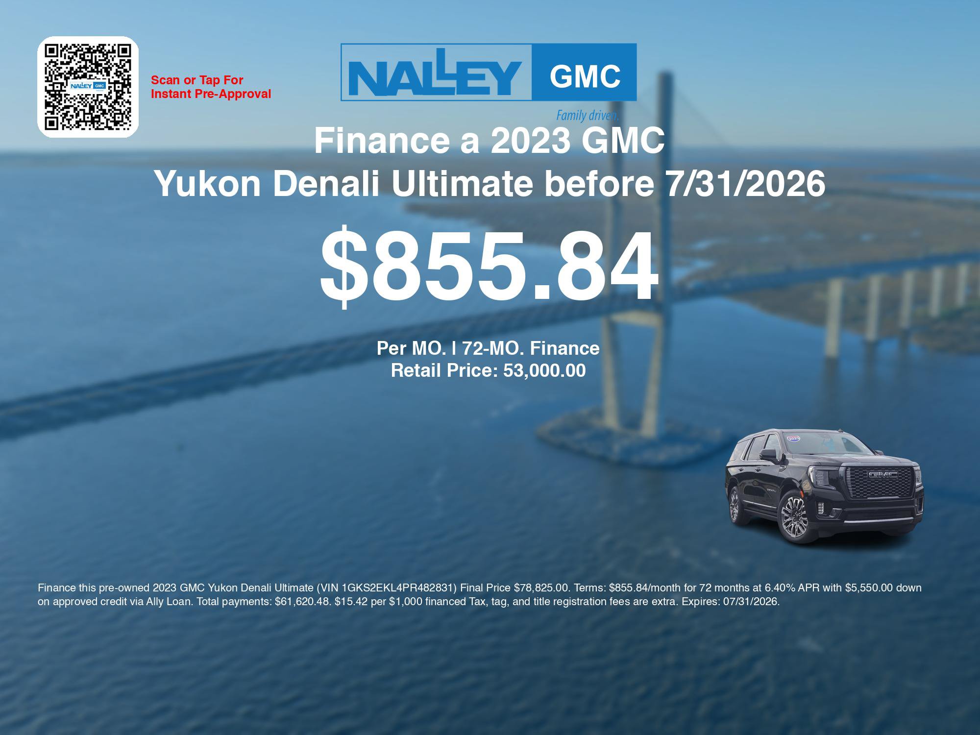 Used 2023 GMC Yukon Denali Ultimate AWD/4WD image 3