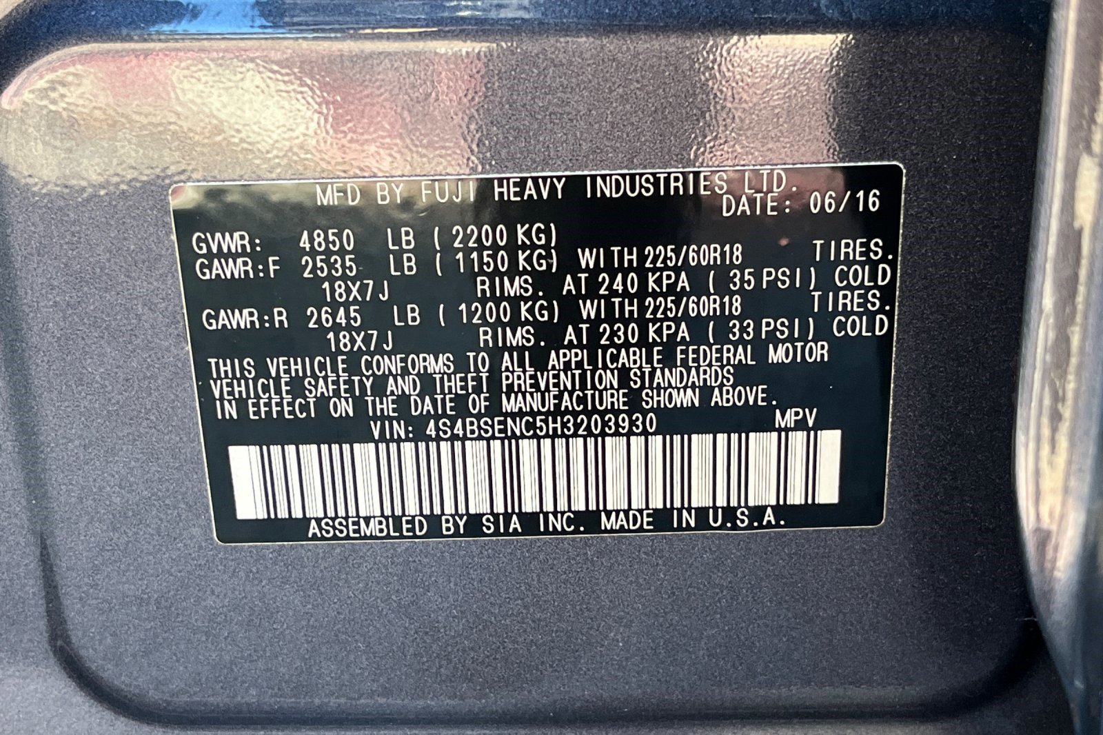 Used 2017 Subaru Outback 3.6R Limited image 9