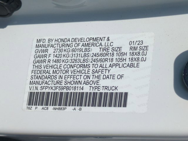 Used 2023 Honda Ridgeline RTL image 14