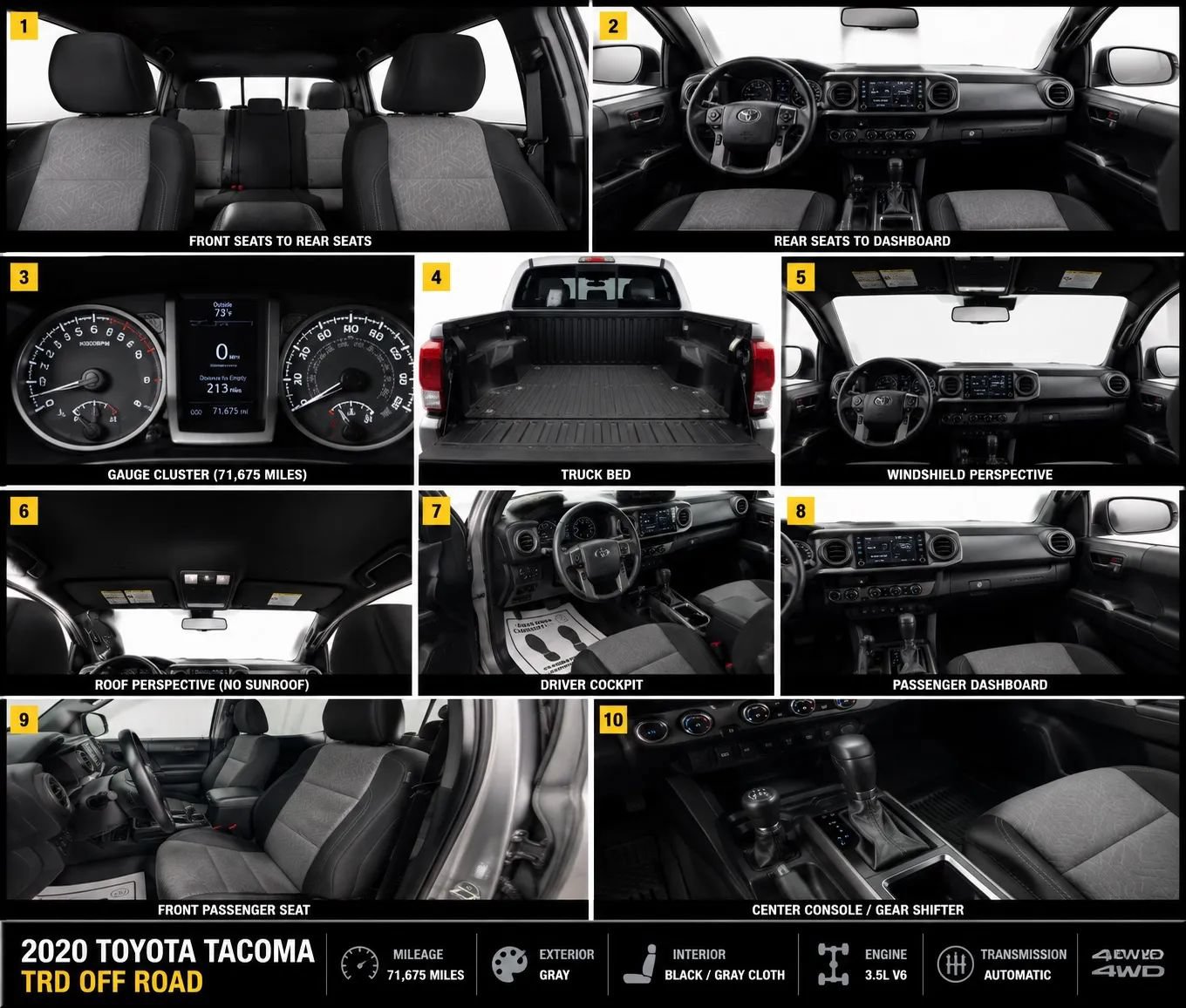 Used 2020 Toyota Tacoma TRD Off-Road AWD/4WD image 15