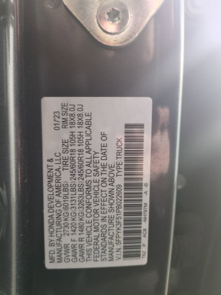 Certified 2023 Honda Ridgeline RTL image 33