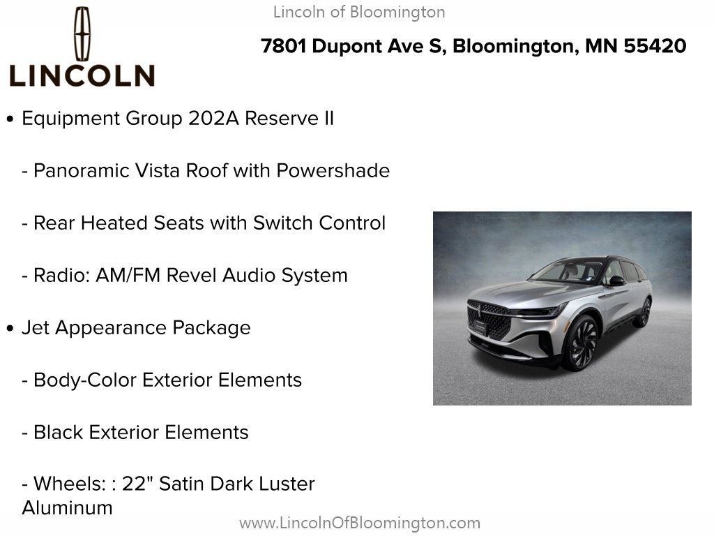 New 2026 Lincoln Nautilus Reserve w/ Jet Appearance Package AWD/4WD image 9