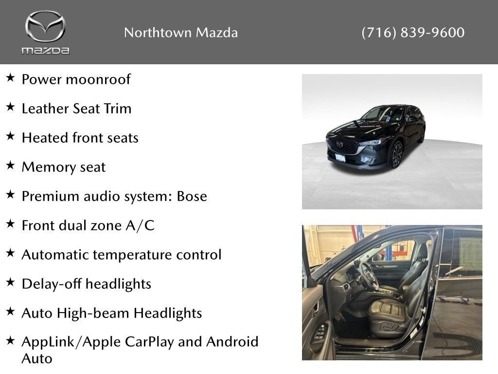 Certified 2022 MAZDA CX-5 AWD 2.5 S w/ Premium Package image 10