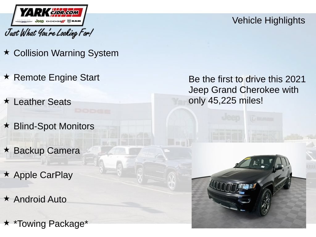 Certified 2021 Jeep Grand Cherokee Limited w/ Quick Order Package 28K 80th AWD/4WD image 13