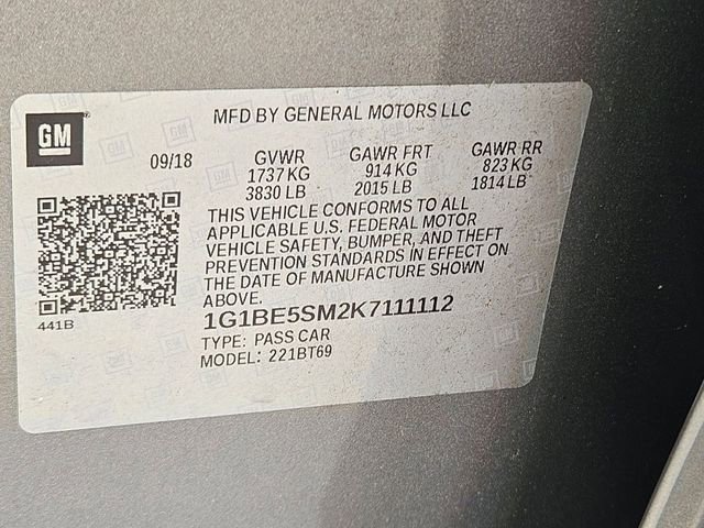 Used 2019 Chevrolet Cruze LT w/ Convenience Package FWD image 16