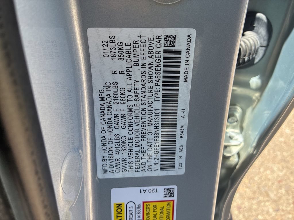Used 2022 Honda Civic Touring image 27