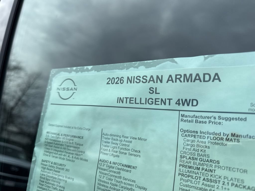 New 2026 Nissan Armada SL w/ Captain's Chari Seat Package AWD/4WD image 25