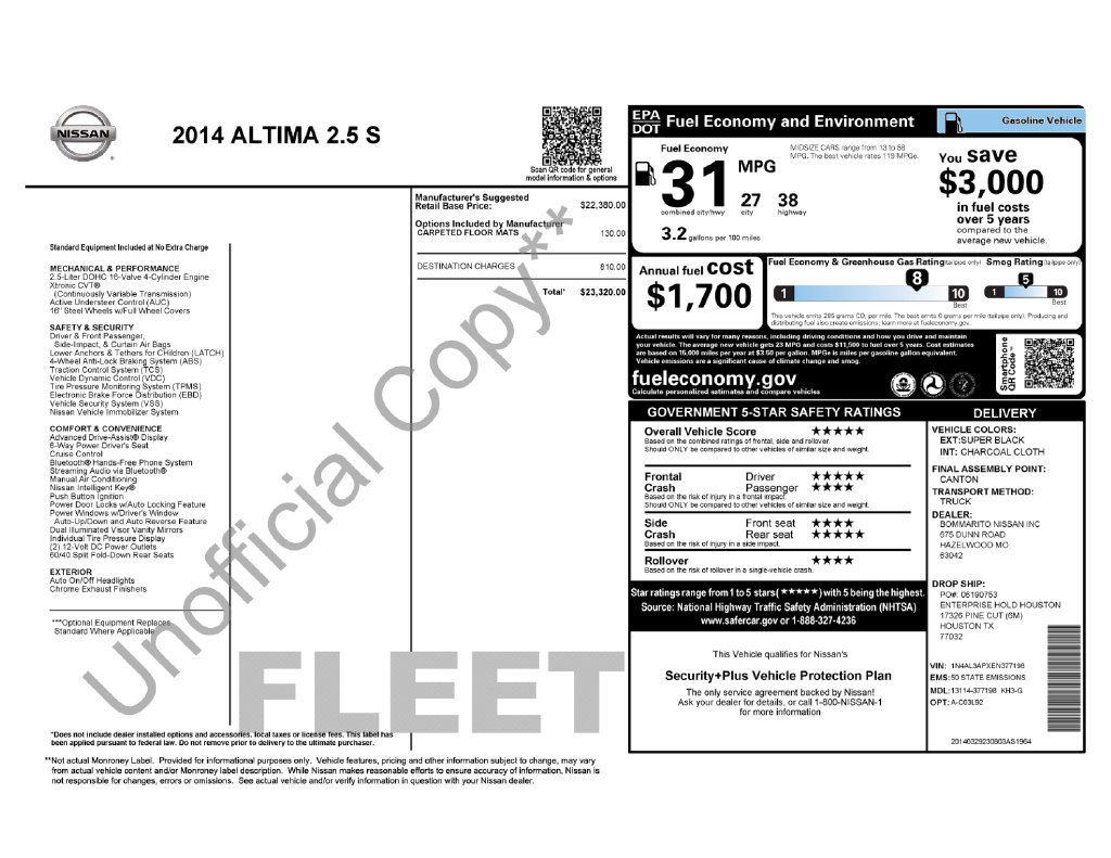 Used 2014 Nissan Altima 2.5 S FWD image 3