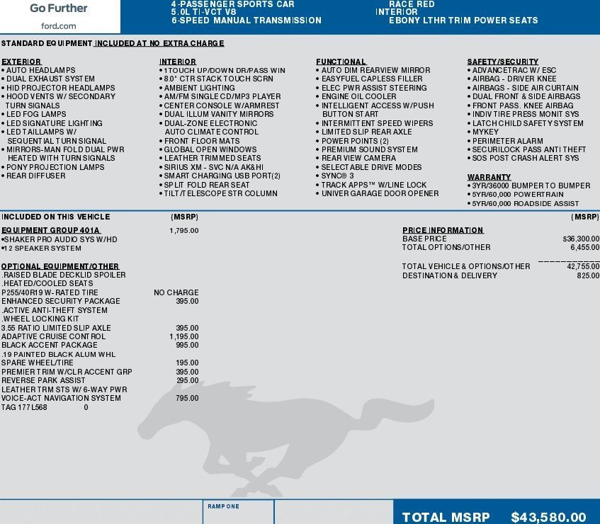 Used 2016 Ford Mustang GT Premium w/ Equipment Group 401A image 2