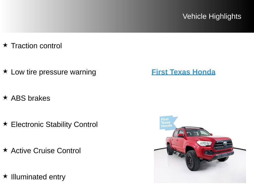 Used 2018 Toyota Tacoma SR w/ SR Convenience Package RWD image 9