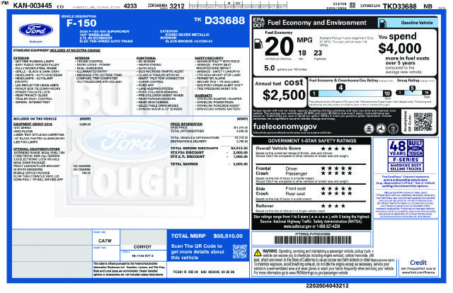 New 2026 Ford F150 STX w/ Equipment Group 201A FX4 AWD/4WD image 30